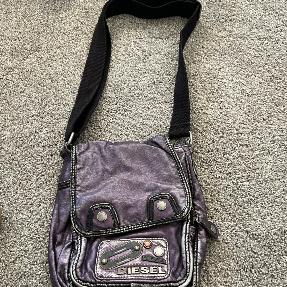 Diesel Purple Crossbody Bag